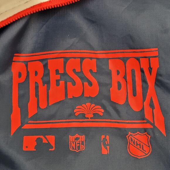 Vintage 90s Press-Box Windbreaker Large 22x26 USA - Picture 12 of 14